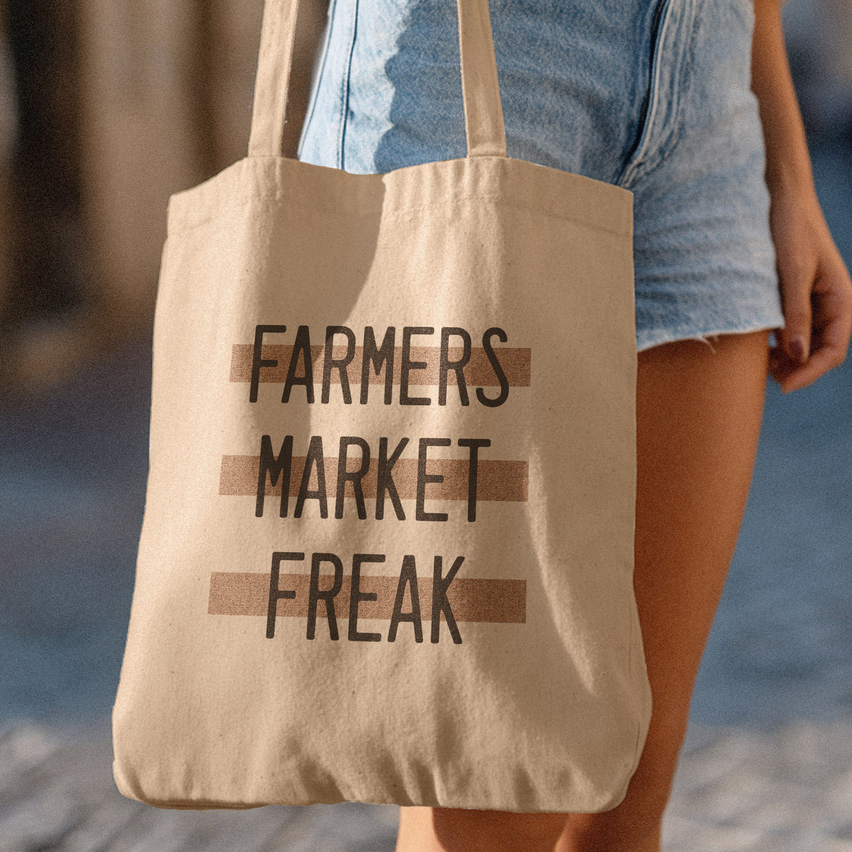 cute farmers market tote bag