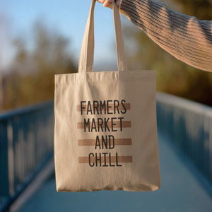 cute farmers market tote bag