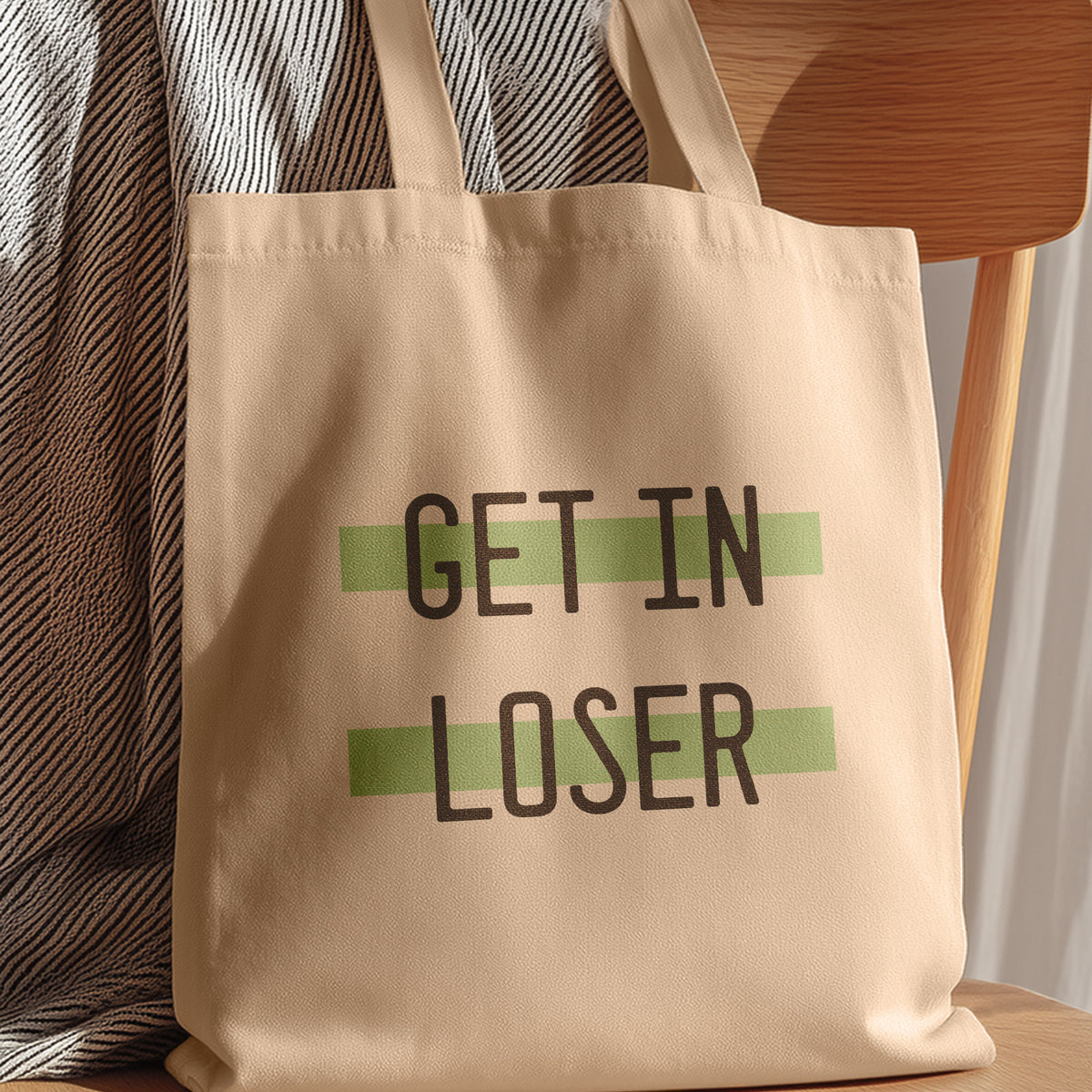 cute tote bag | get in loser
