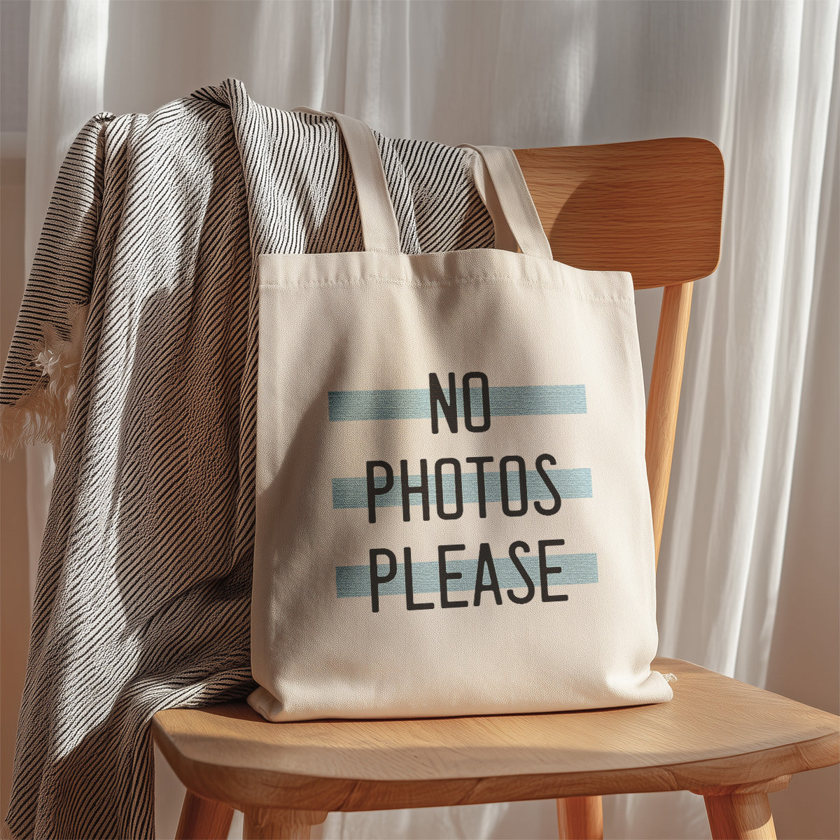 cute tote bag | no photos please