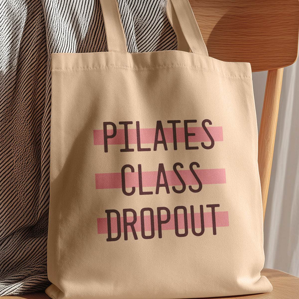 cute tote bag | pilates class dropout