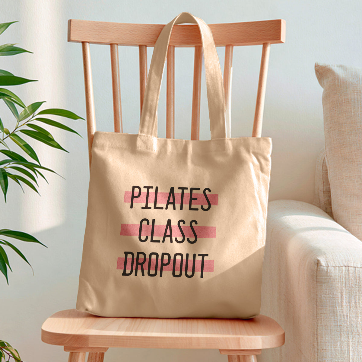 cute tote bag | pilates class dropout