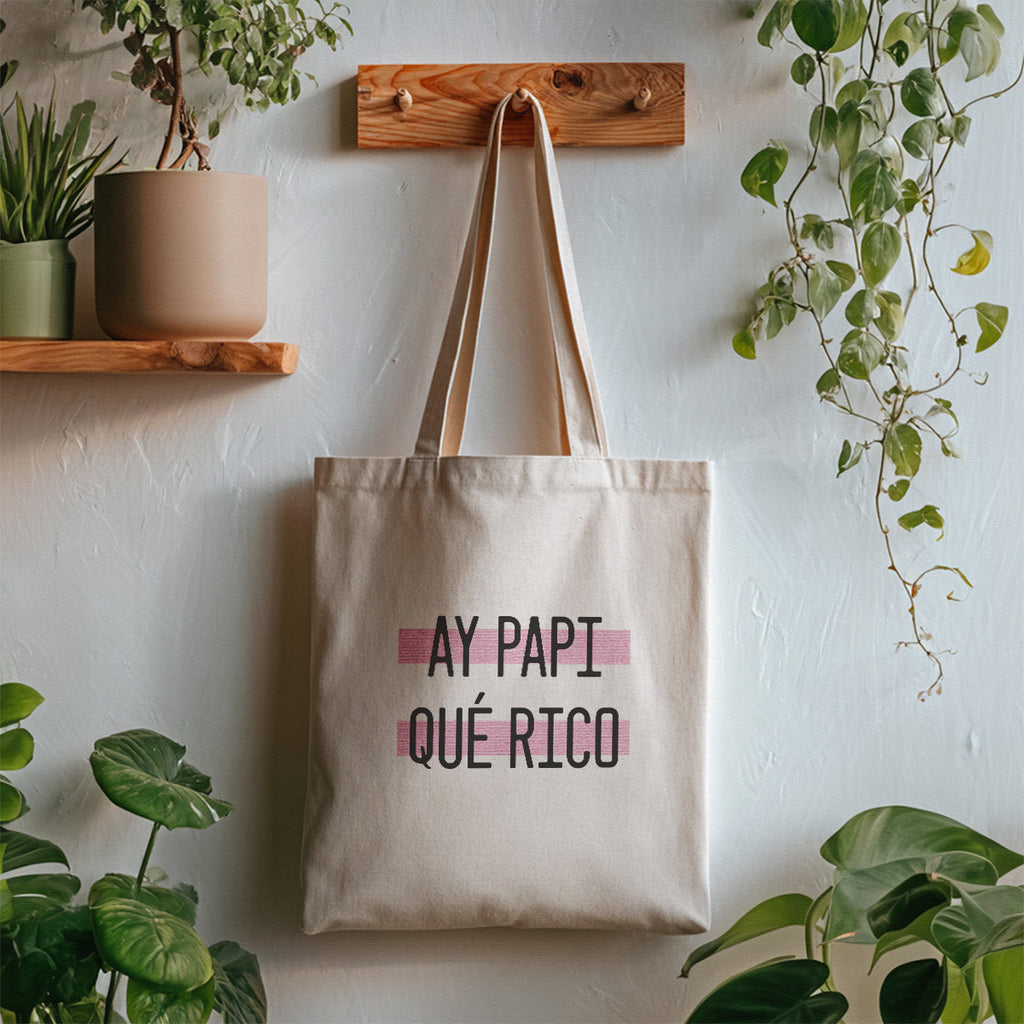 cute tote bag | ay papi qué rico