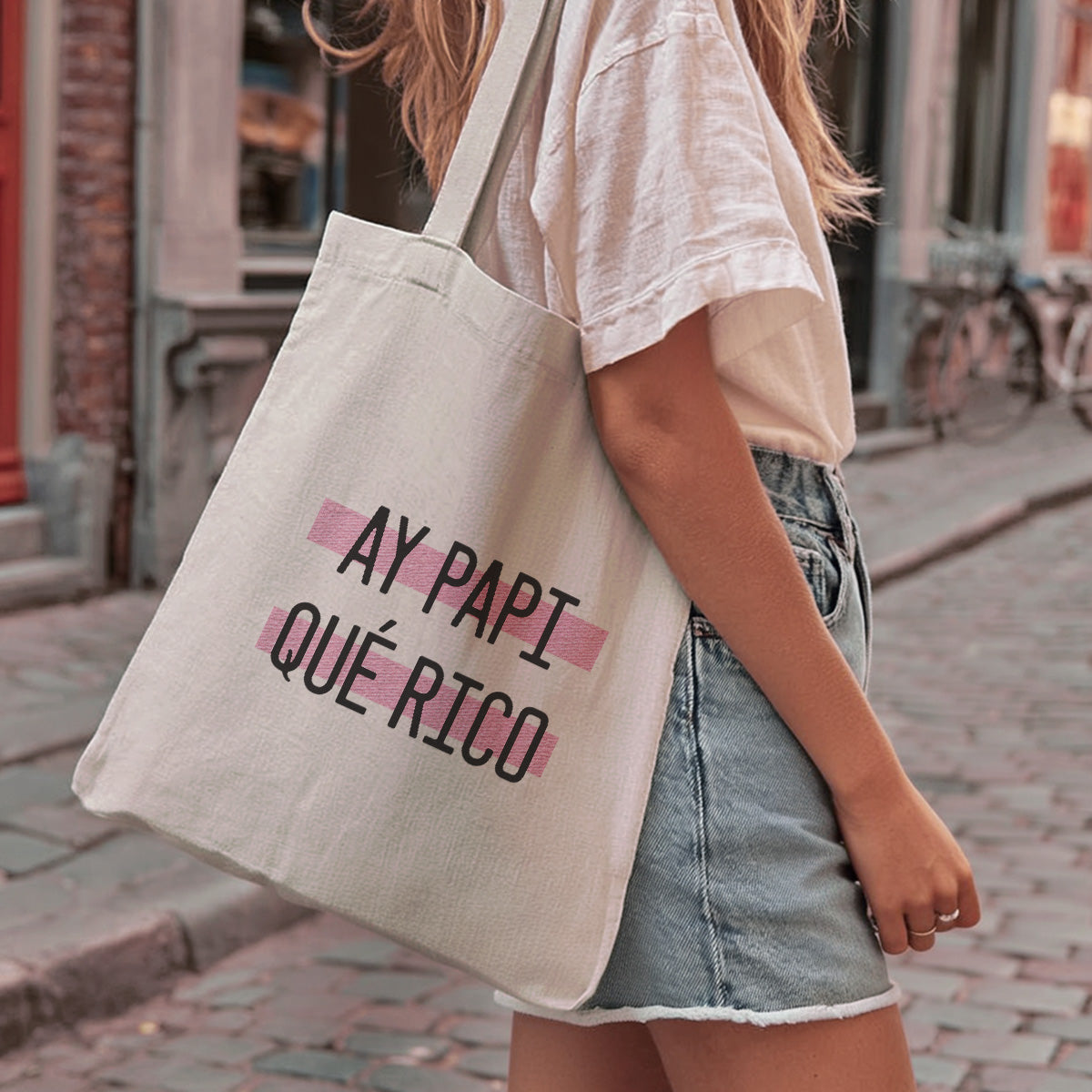 cute tote bag | ay papi qué rico