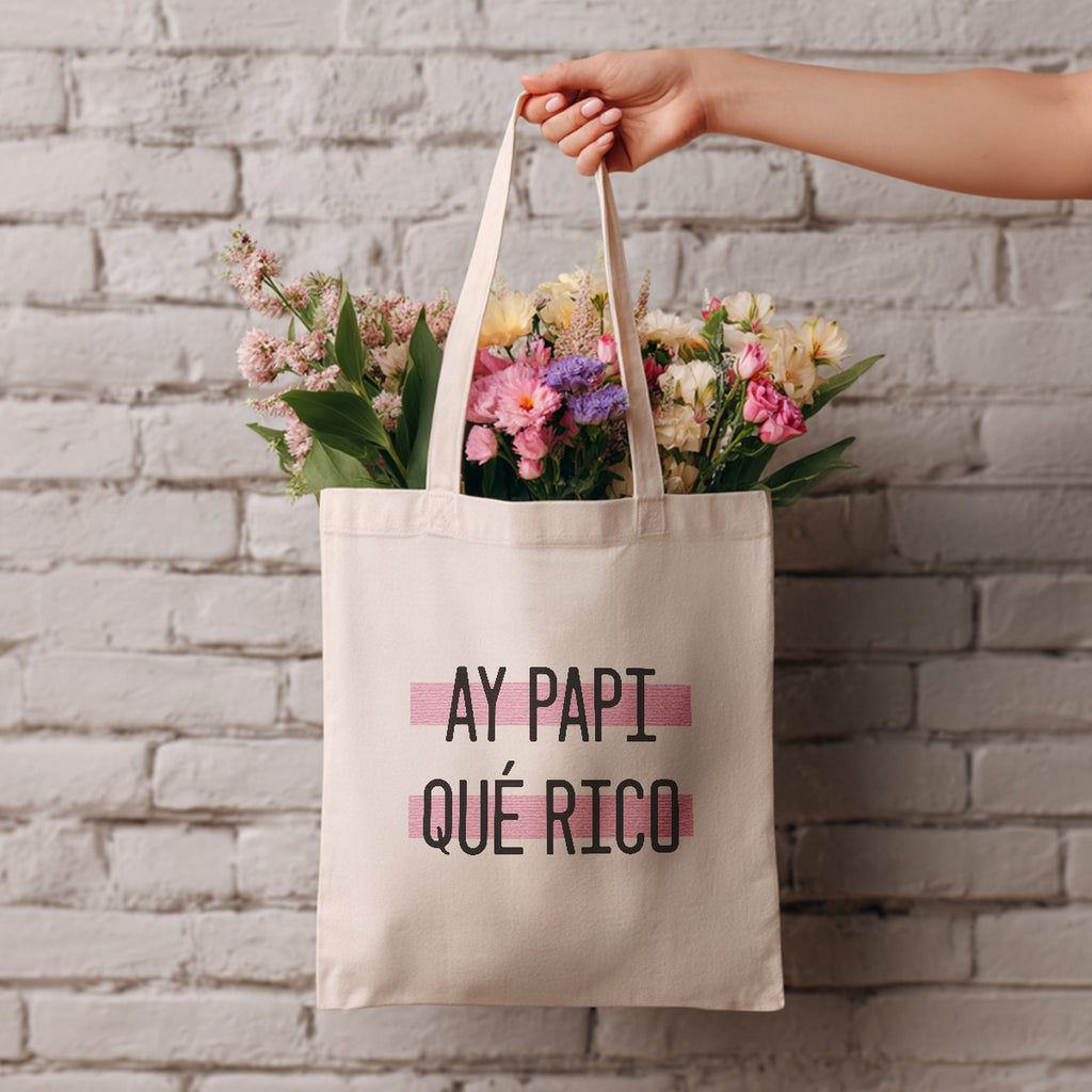 cute tote bag | ay papi qué rico