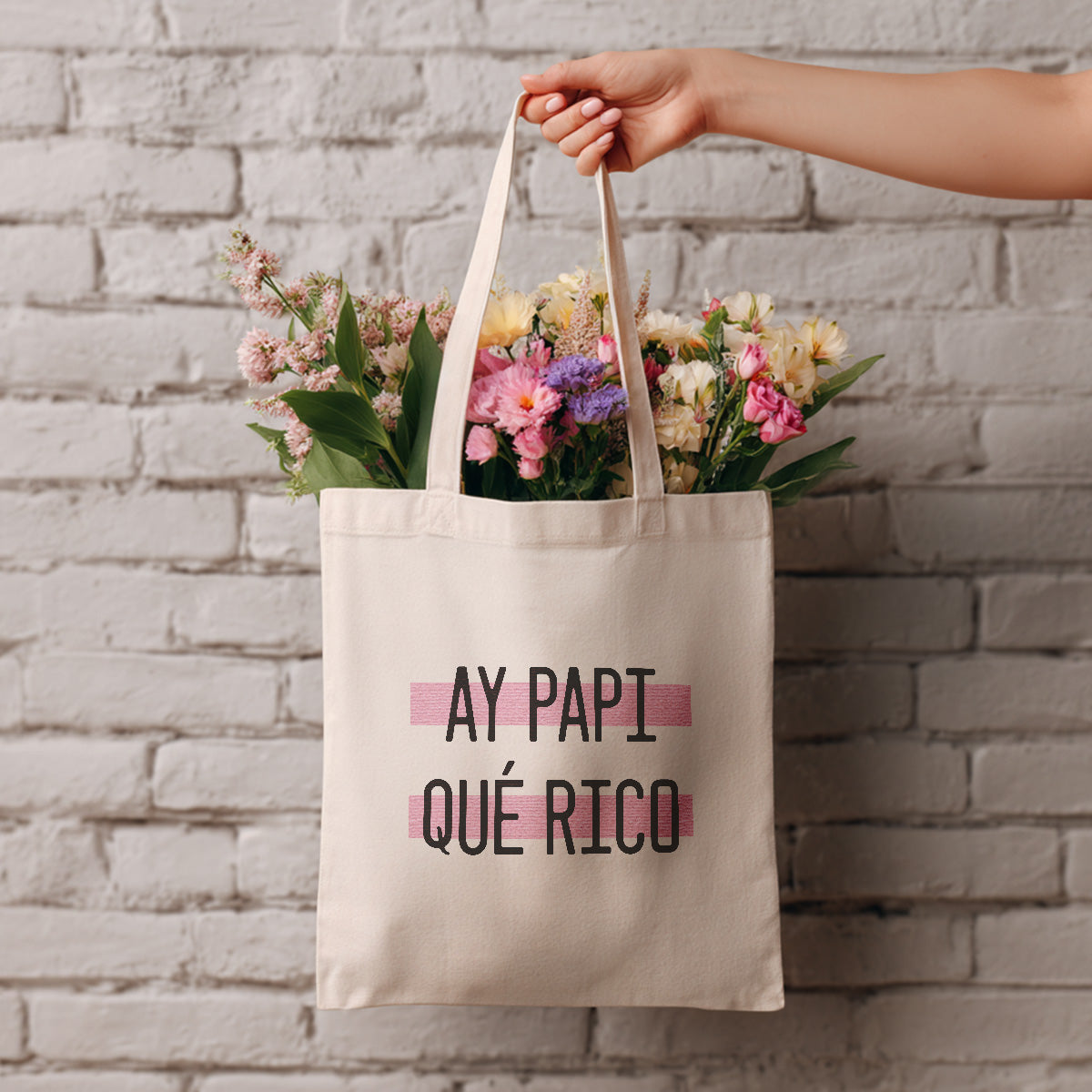 cute tote bag | ay papi qué rico