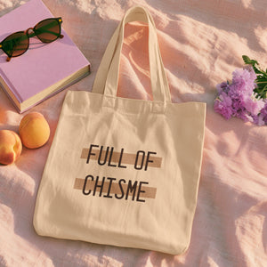 cute totebag full of chisme