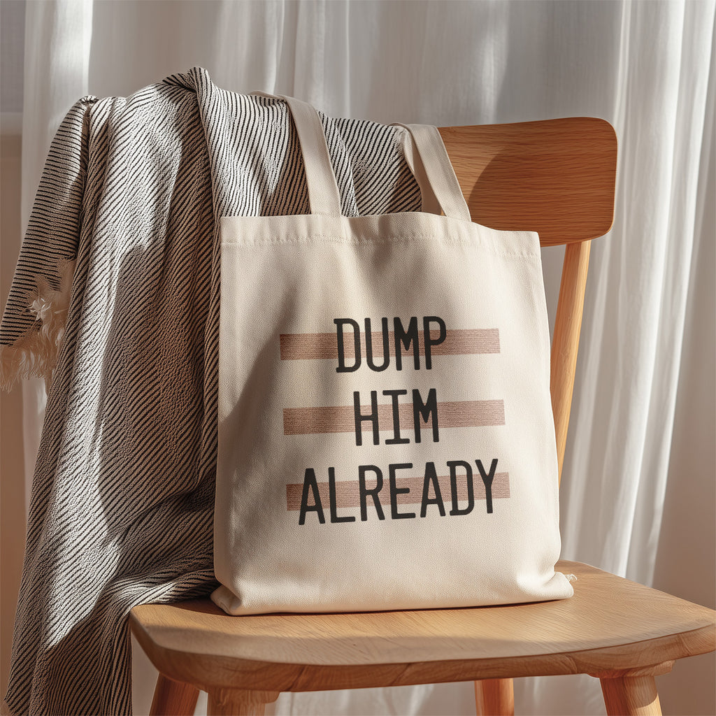 dump him tote bag