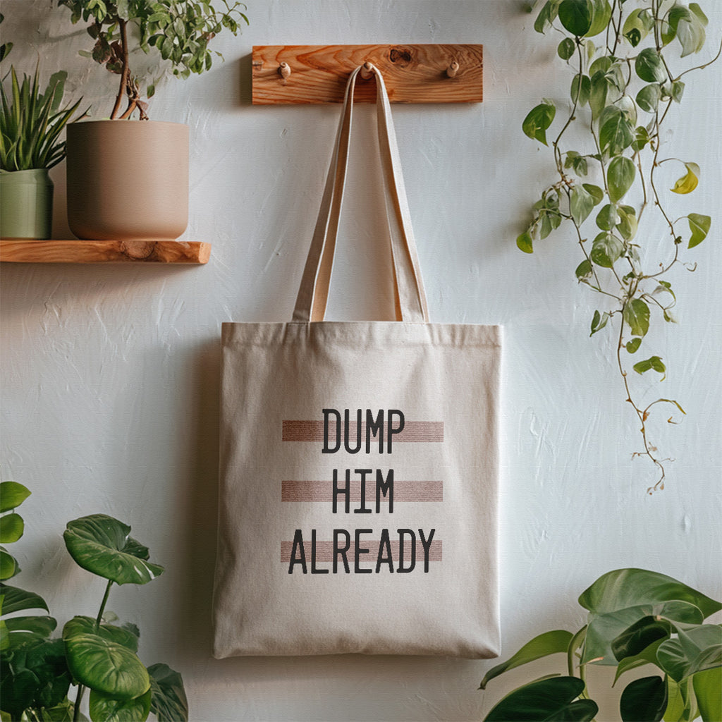 dump him tote bag