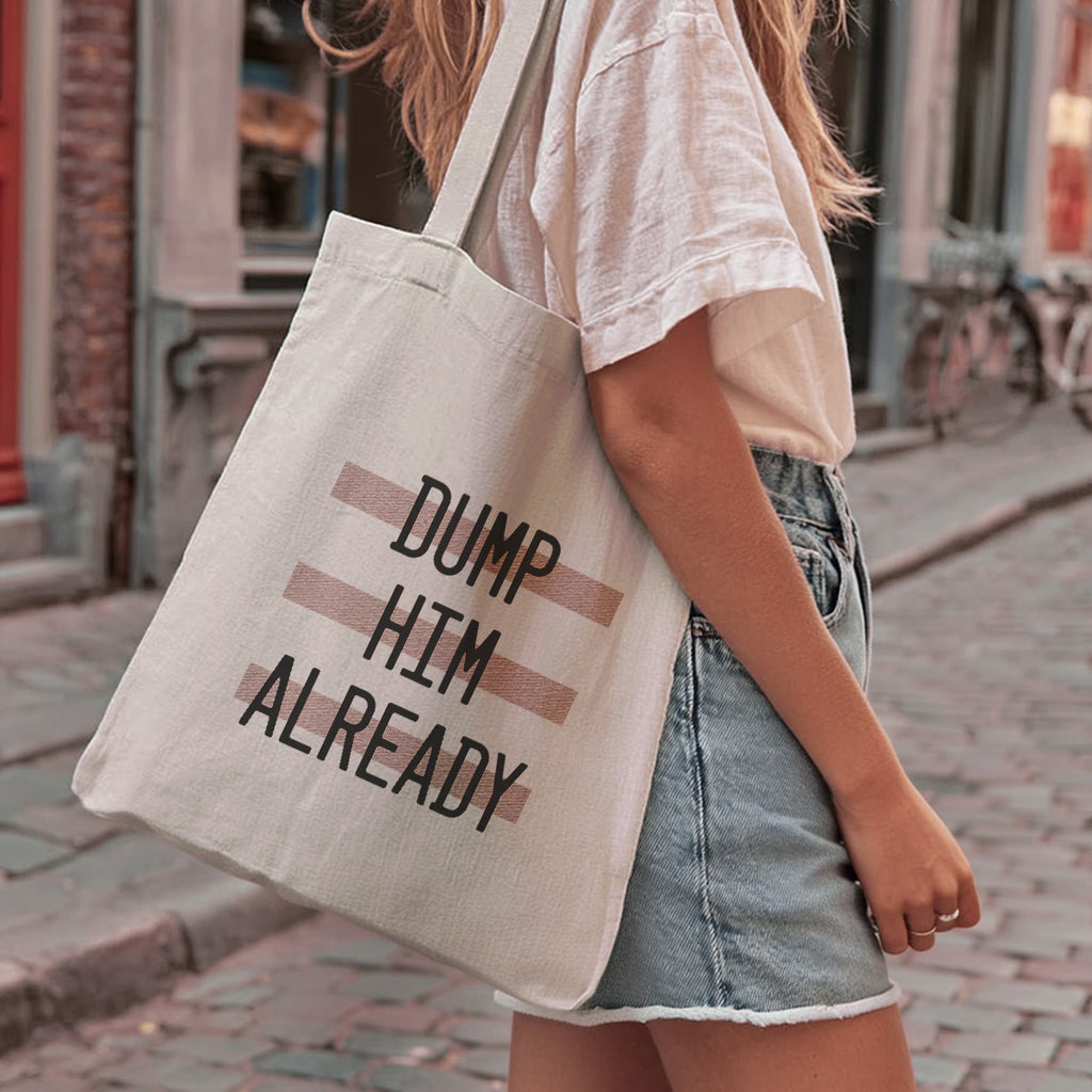 dump him tote bag