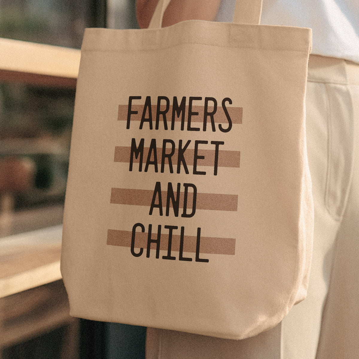 cute farmers market tote