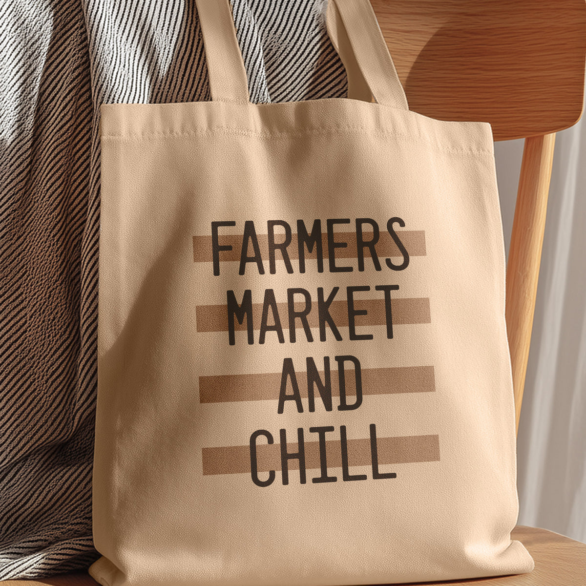 cute farmers market tote