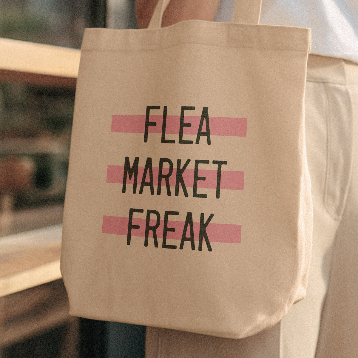 cute tote bag flea market