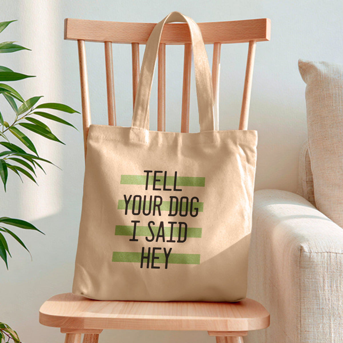 funny dog tote bag