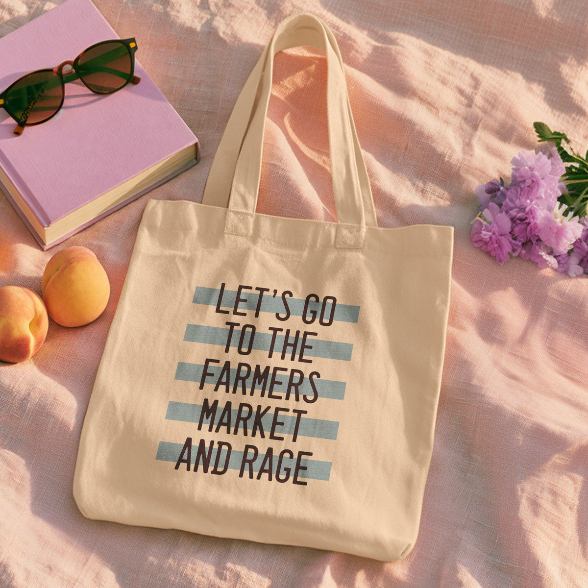 funny farmers market bag