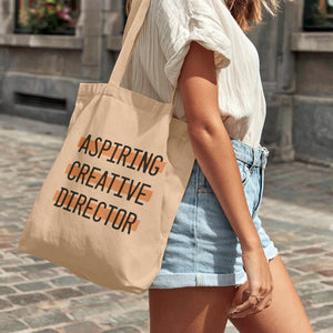 funny tote bag aspiring creative director