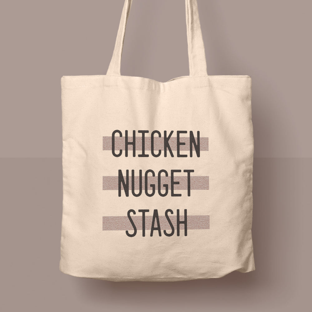 funny tote bag chicken nuggets