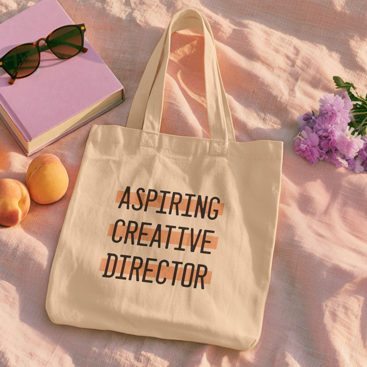 funny tote bag creative director