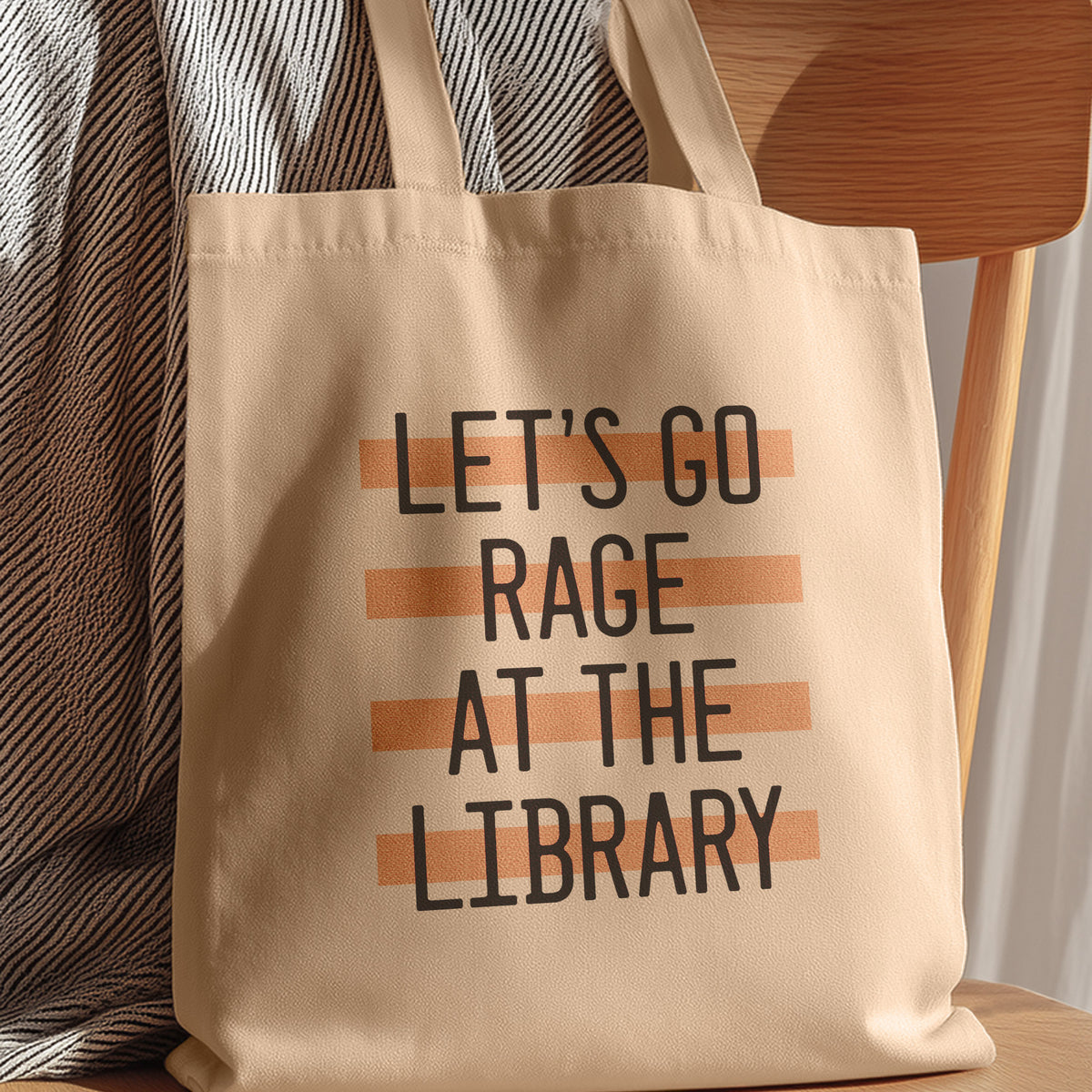funny tote bag library