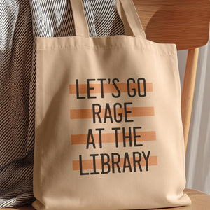 funny tote bag library