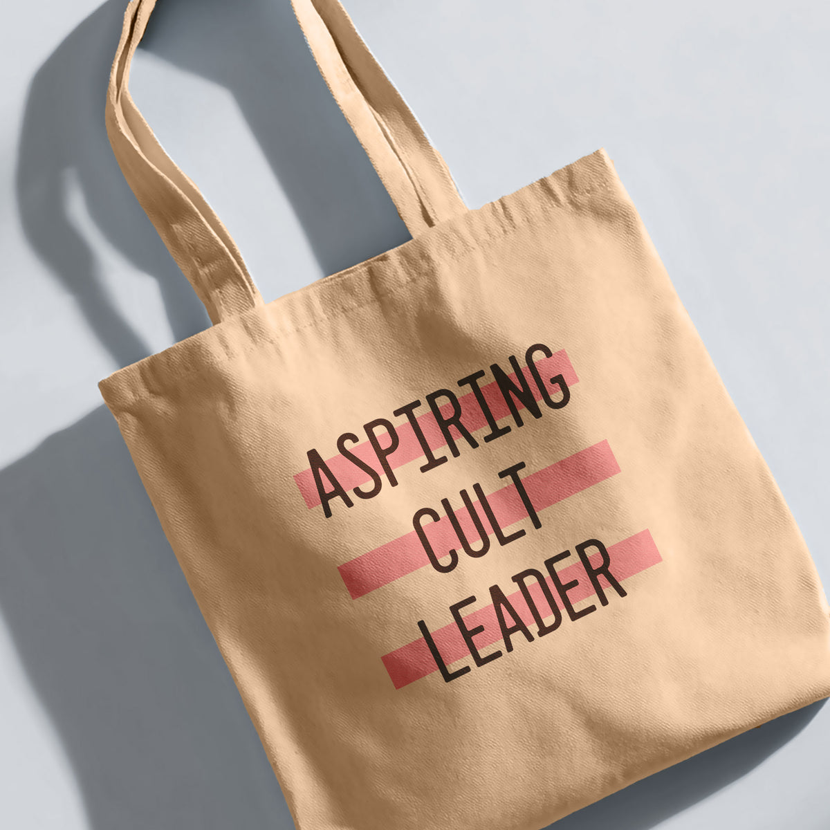 funny tote bags aspiring cult leader