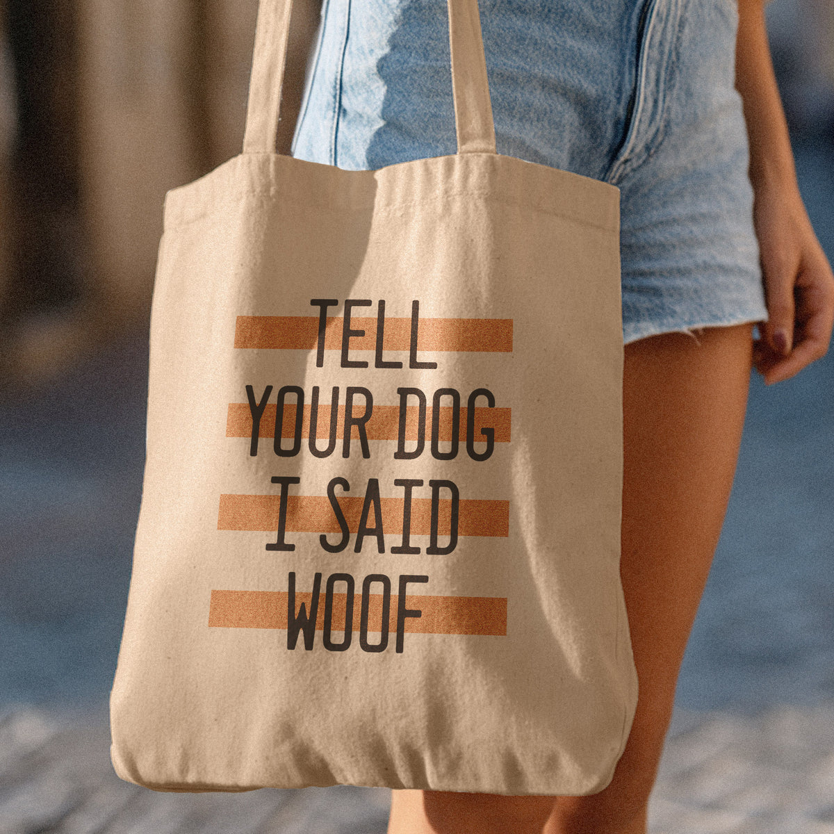 funny tote for dog lover
