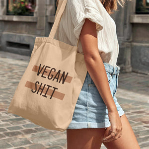 grocery bag vegan shit