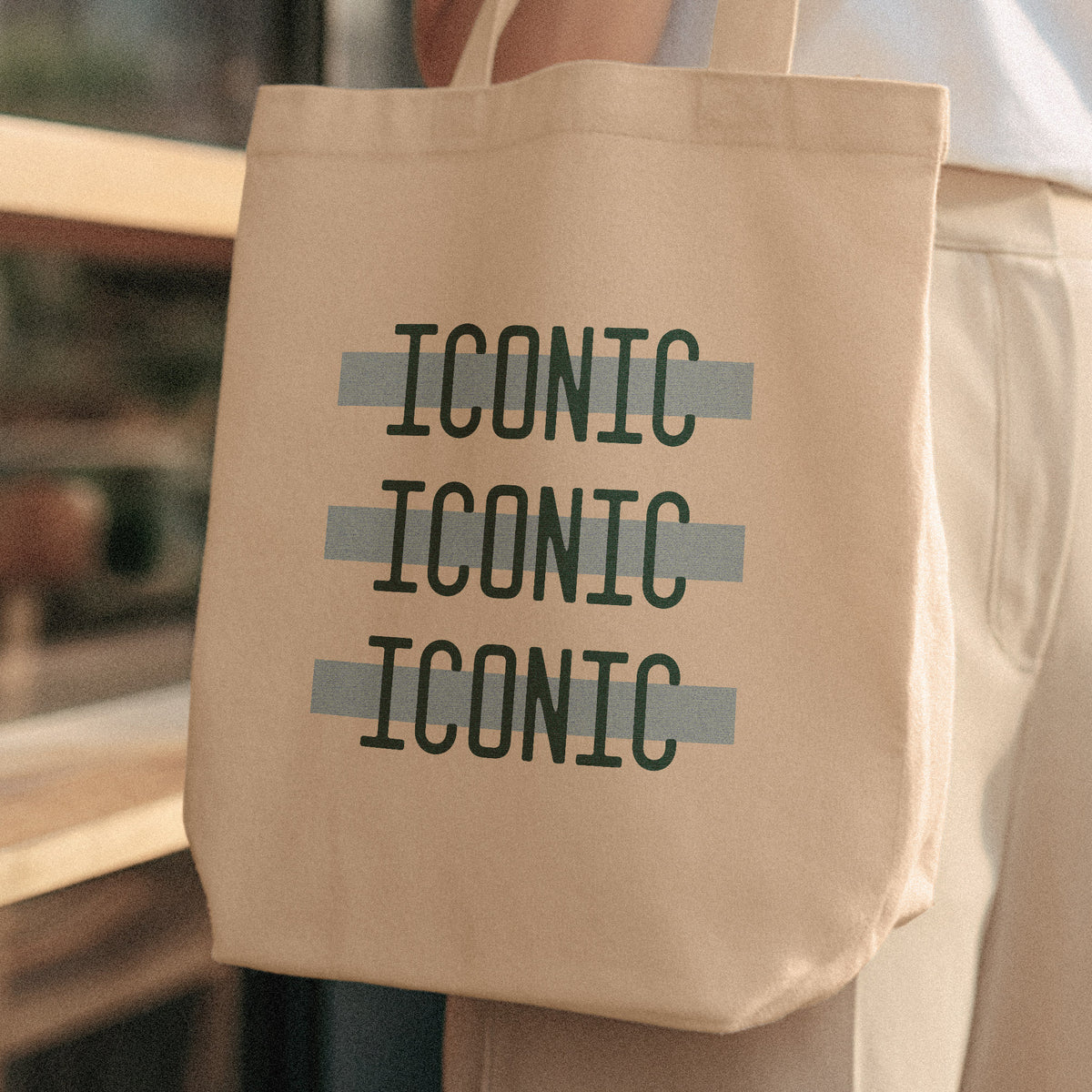 iconic tote bag