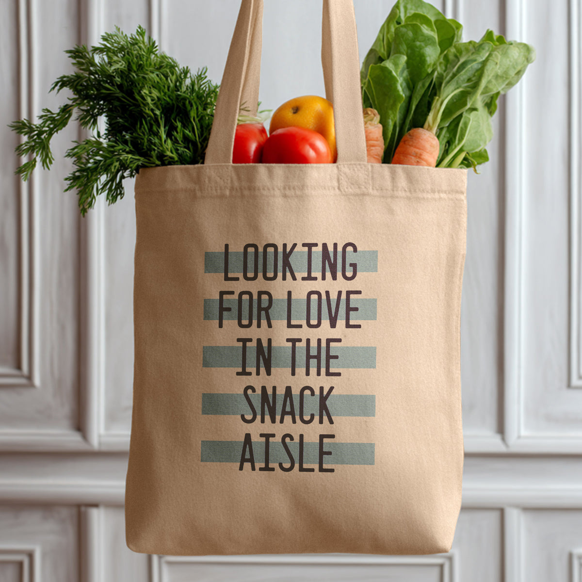 Looking for Love in the Snack Aisle Tote Bag