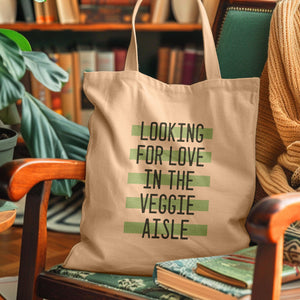 Looking for Love in the Veggie Aisle Tote Bag