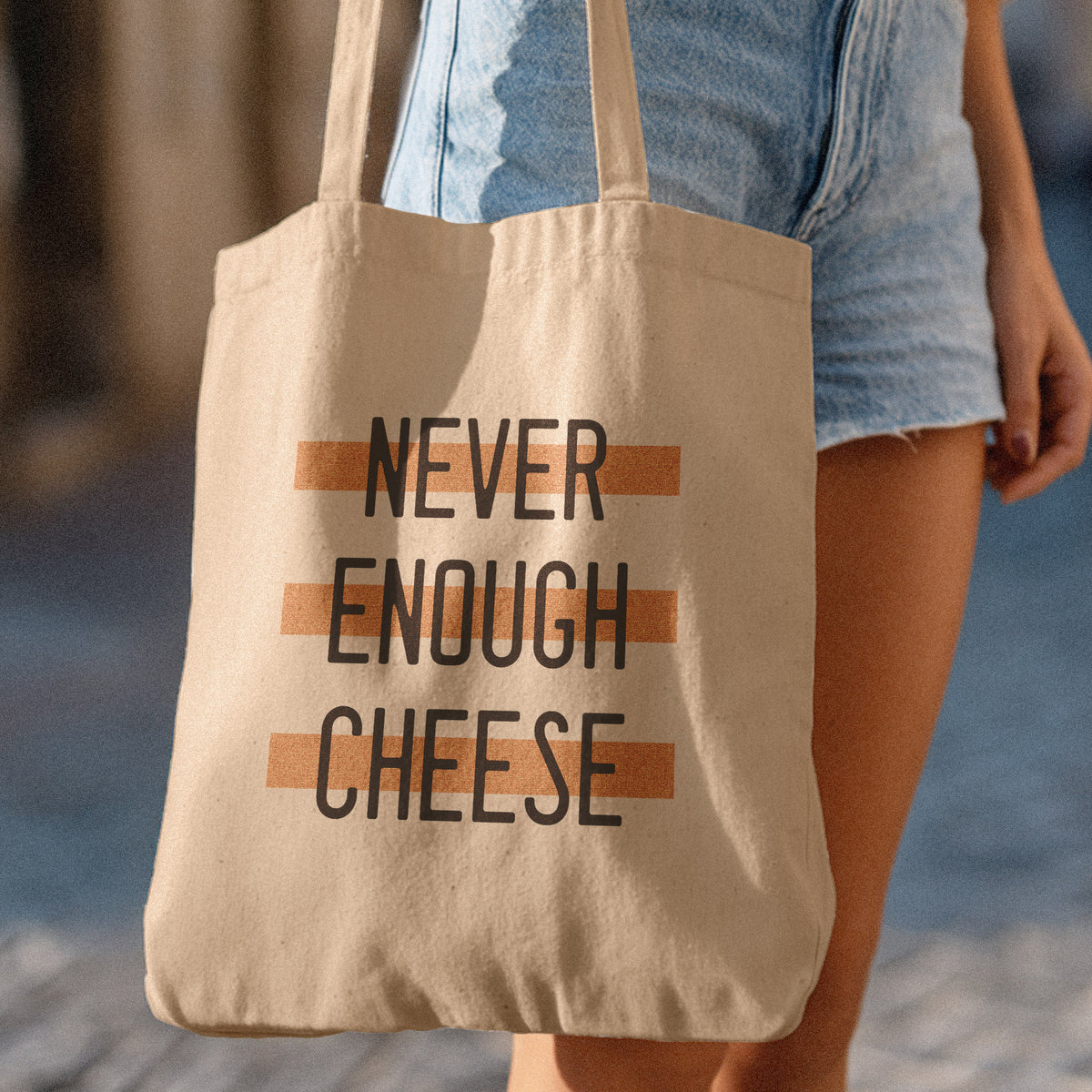 Never Enough Cheese Tote Bag