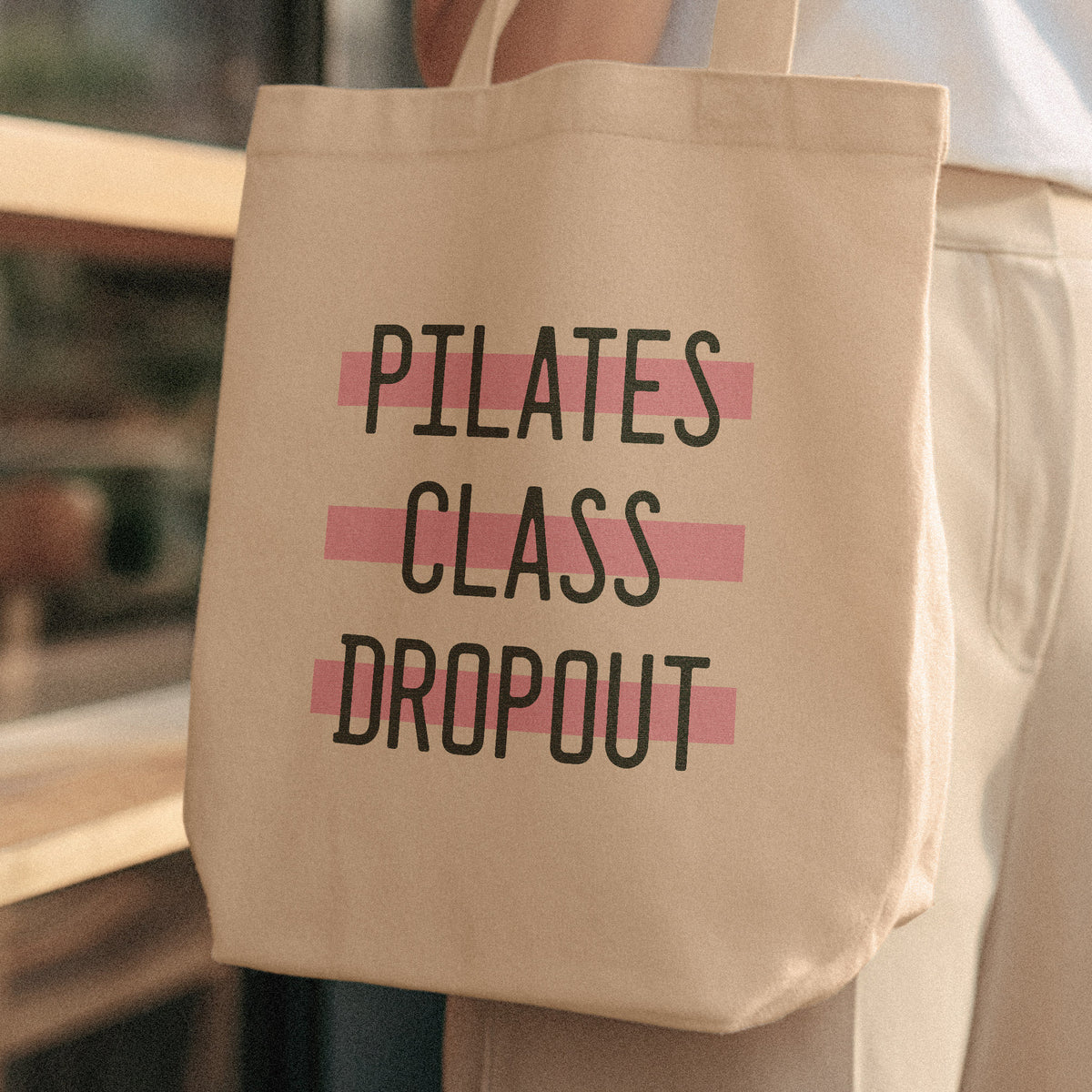 Pilates Class Dropout Tote Bag