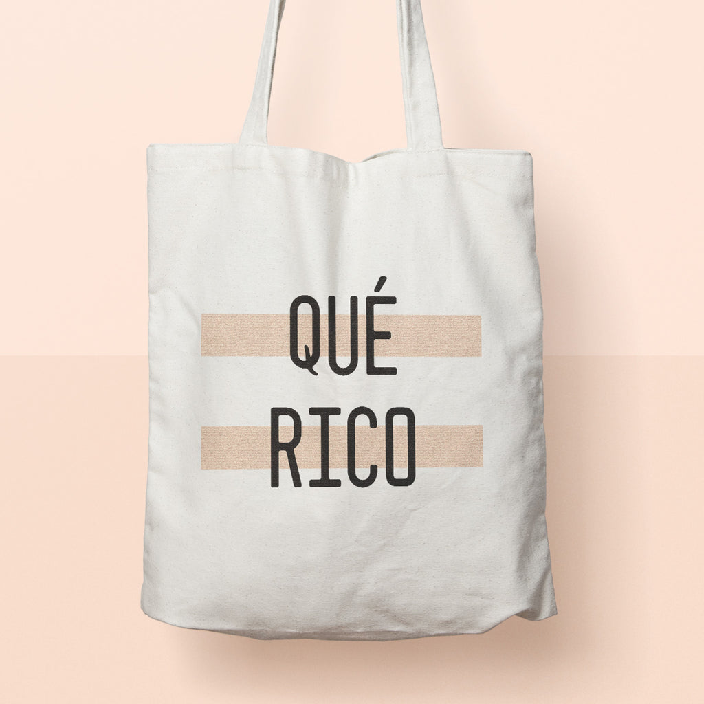 qué rico | cute tote bag