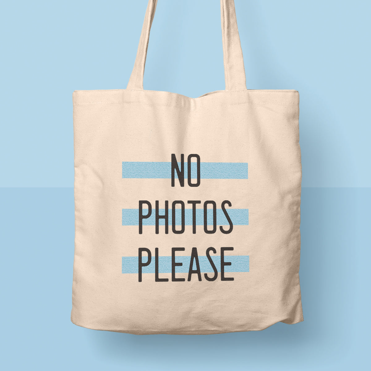 sassy tote bag no photos please