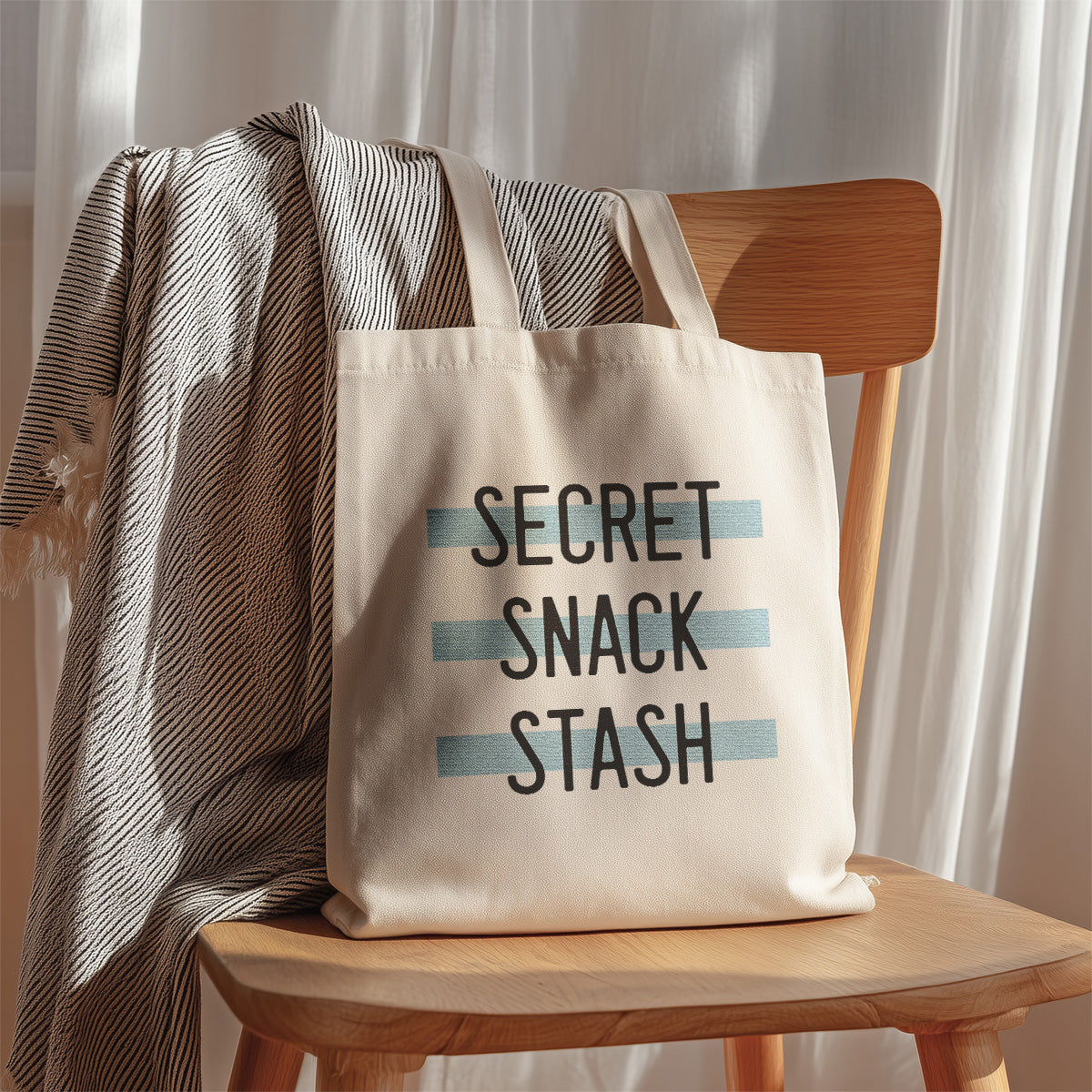 secret snack stash | tote bag