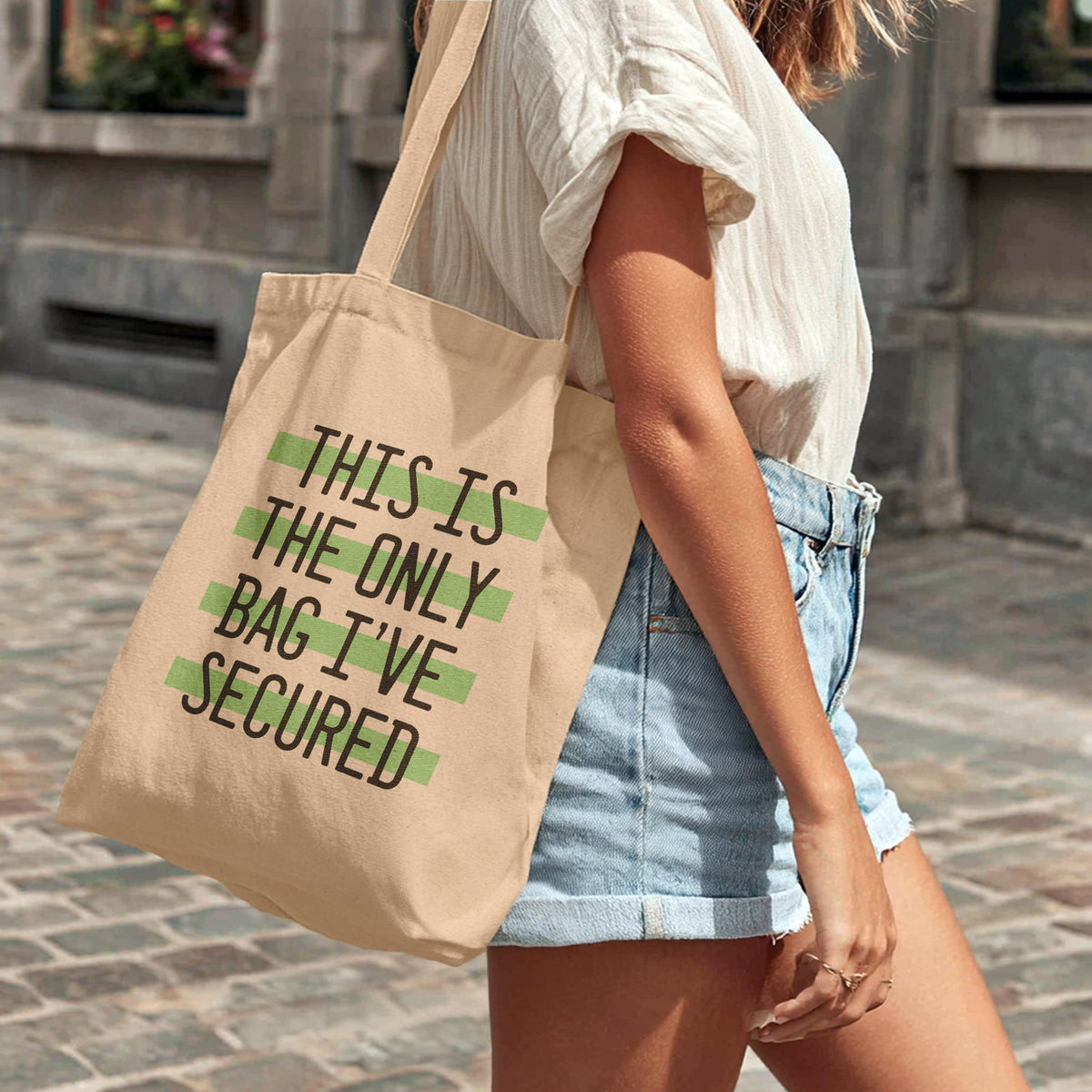 secure the bag | tote bag
