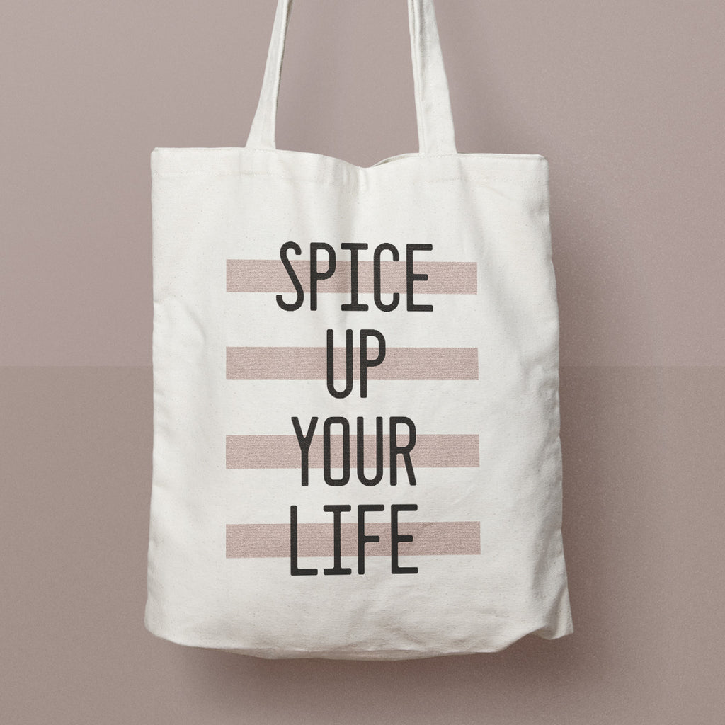 spice up your life cute tote bag