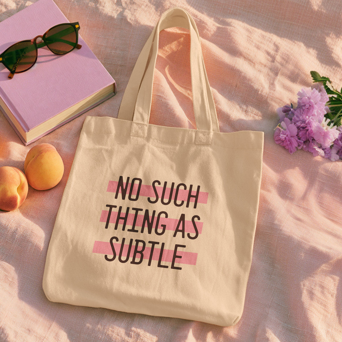 statement tote bag not subtle