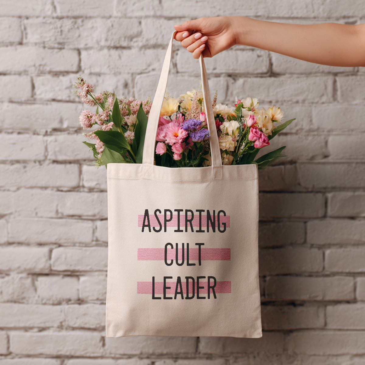funny tote bag | aspiring cult leader
