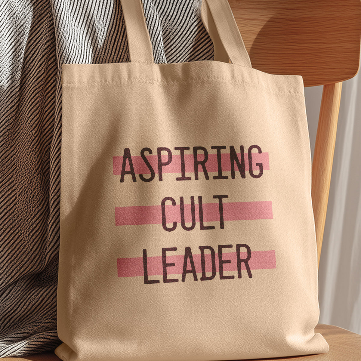 funny tote bag aspiring cult leader