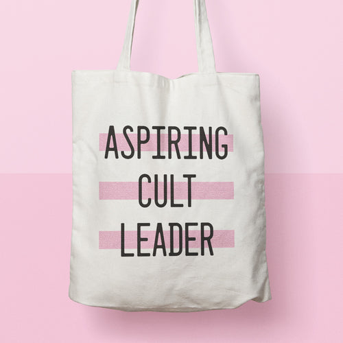 funny tote bag | aspiring cult leader