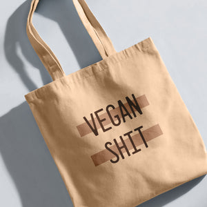 vegan shit tote bag